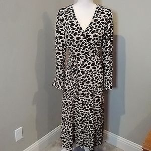 Loft Button Front Midi Dress